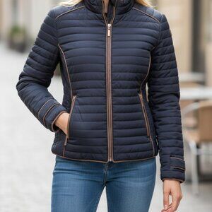 Daisy women’s quilted, lightweight warm jacket‎ in size L, Navy blue